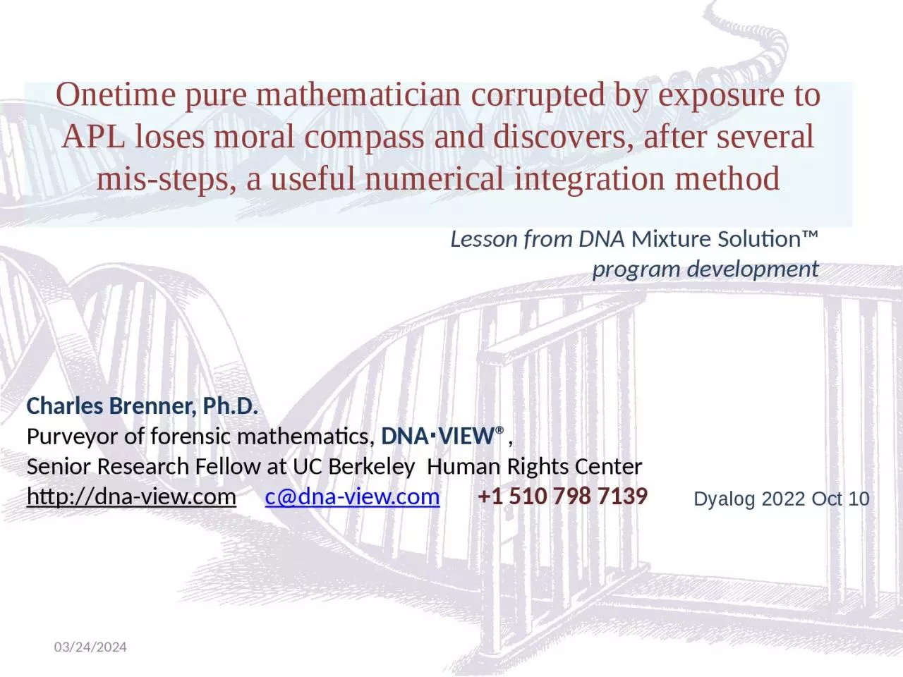 PPT-Lesson from DNA Mixture Solution™