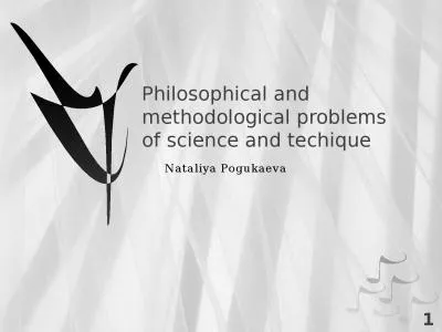 Philosophical and methodological problems of