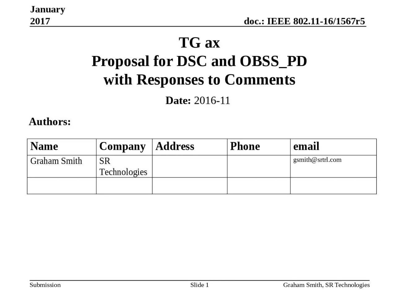 PPT-January 2017 TG ax Proposal for DSC and OBSS_PD