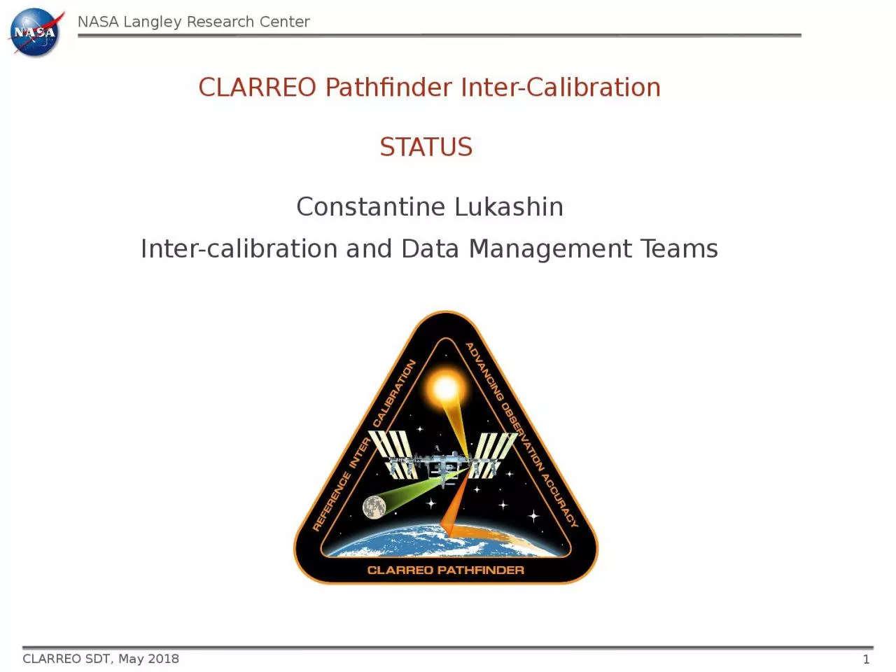 PPT-CLARREO Pathfinder Inter-Calibration