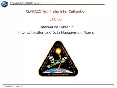 CLARREO Pathfinder Inter-Calibration