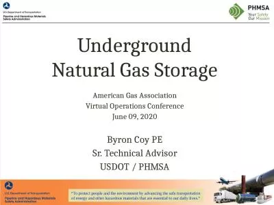 Underground Natural Gas Storage
