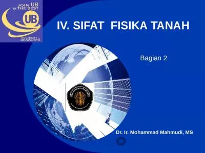 IV. SIFAT  FISIKA TANAH