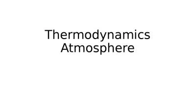 Thermodynamics   Atmosphere