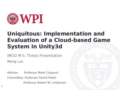 Uniquitous: Implementation and Evaluation of a Cloud-based Game System in Unity3d