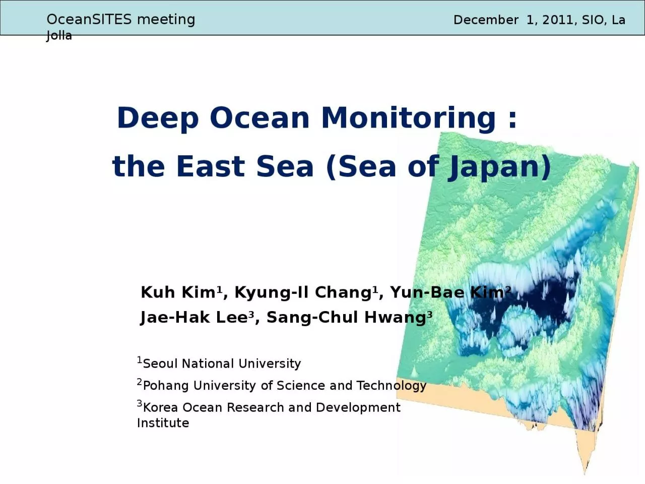 PPT-Deep Ocean Monitoring :