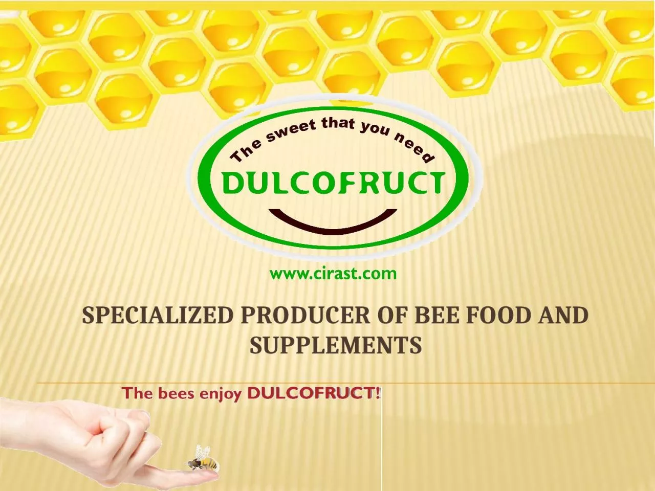 PPT-Specialized producer of bee food and supplements