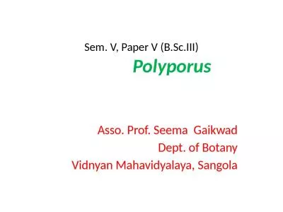 Sem. V, Paper V ( B.Sc.III