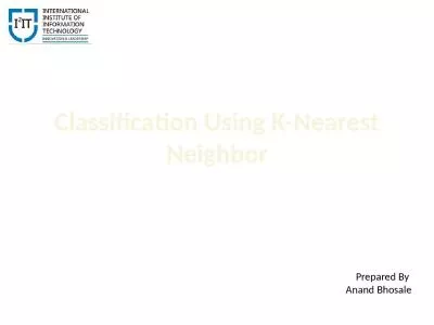 Classification Using K-Nearest Neighbor
