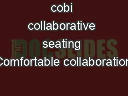 cobi collaborative seating Comfortable collaboration