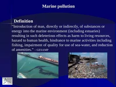 Marine pollution 
