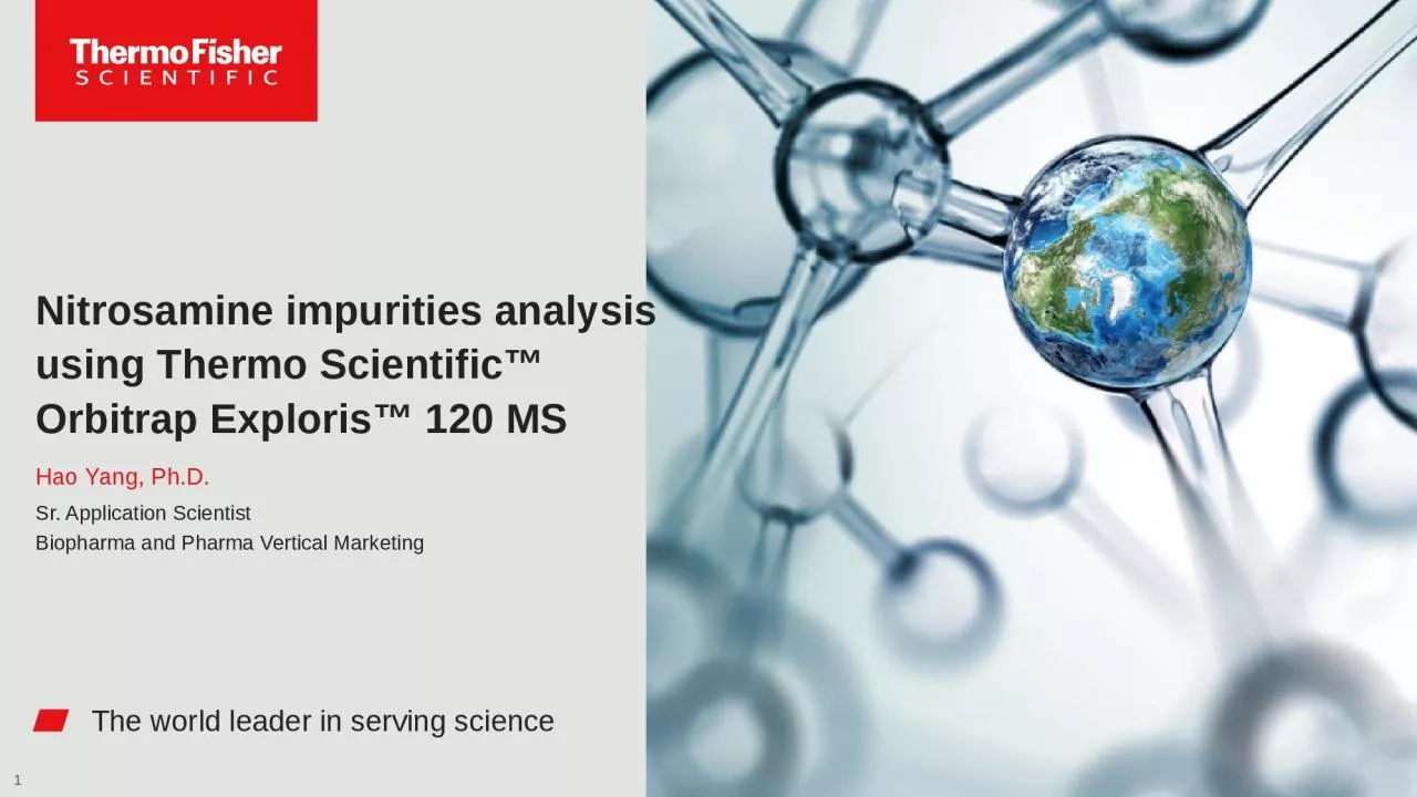 PPT-1 Nitrosamine impurities analysis using Thermo