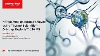 1 Nitrosamine impurities analysis using Thermo