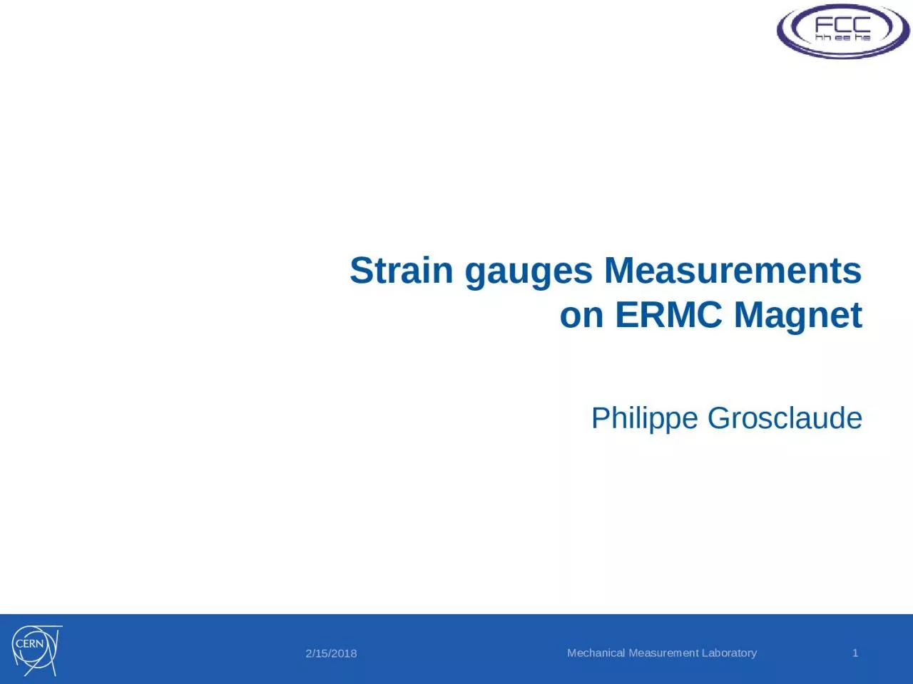 PPT-Strain gauges Measurements