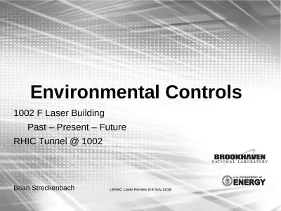 Environmental Controls  1002 F Laser Building