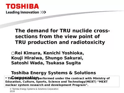 The demand for TRU nuclide cross-sections from the view point of