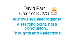 PPT-David Parr Chair of KCVS