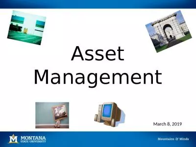 Asset Management March 8, 2019