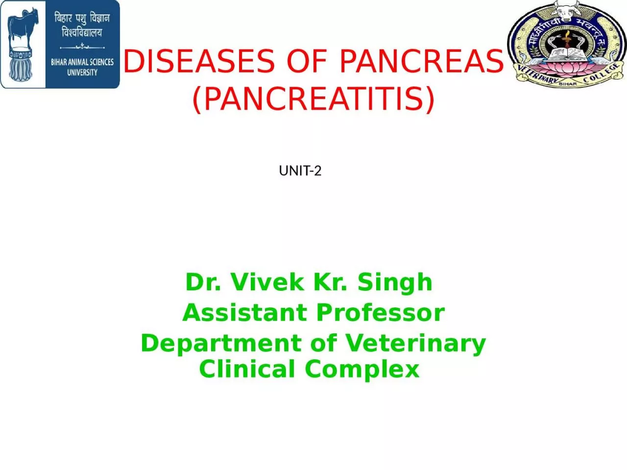 DISEASES OF PANCREAS ( P