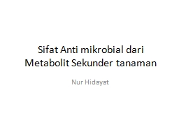 Sifat  Anti  mikrobial