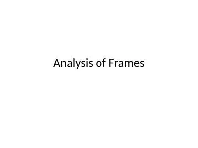 Analysis of Frames Two force members