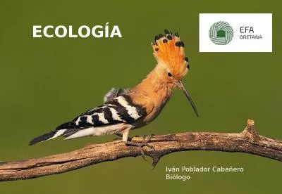 ECOLOGÍA Iván Poblador Cabañero