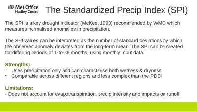 The Standardized  Precip