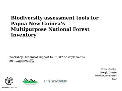 Biodiversity assessment tools