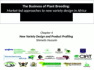 Chapter 4  New Variety Design and Product Profiling