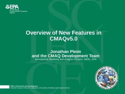 Jonathan Pleim and the CMAQ Development Team