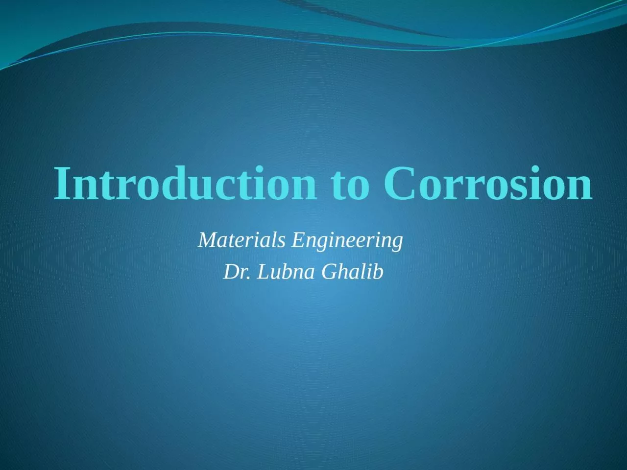 Introduction to Corrosion