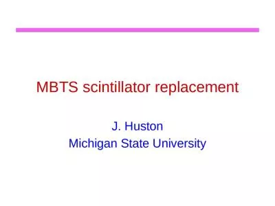 MBTS scintillator replacement