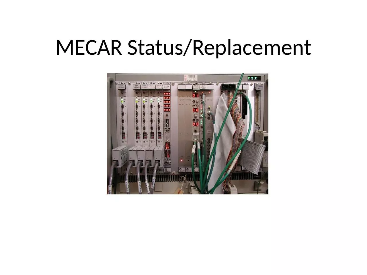 MECAR Status/Replacement