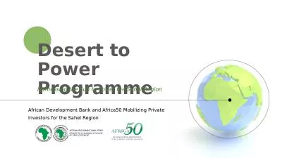 Desert to Power Programme