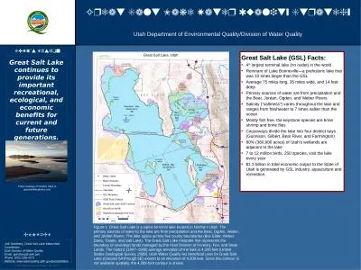 Great Salt Lake Water Quality Strategy