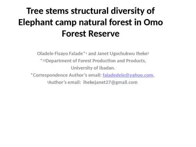 Tree stems structural  diversity of