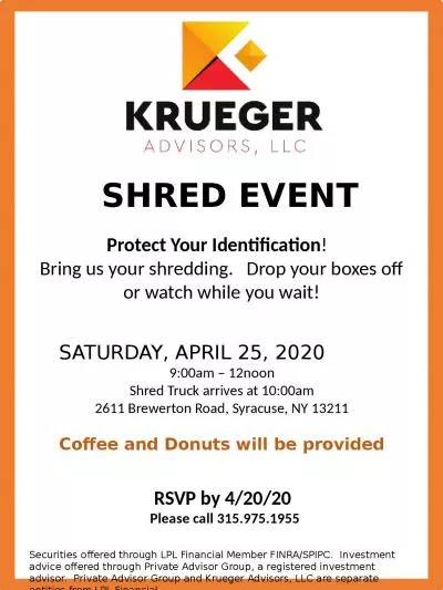 SHRED EVENT Protect Your Identification