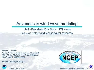 Advances in wind wave modeling