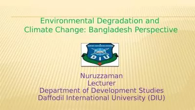 Nuruzzaman Lecturer Department of