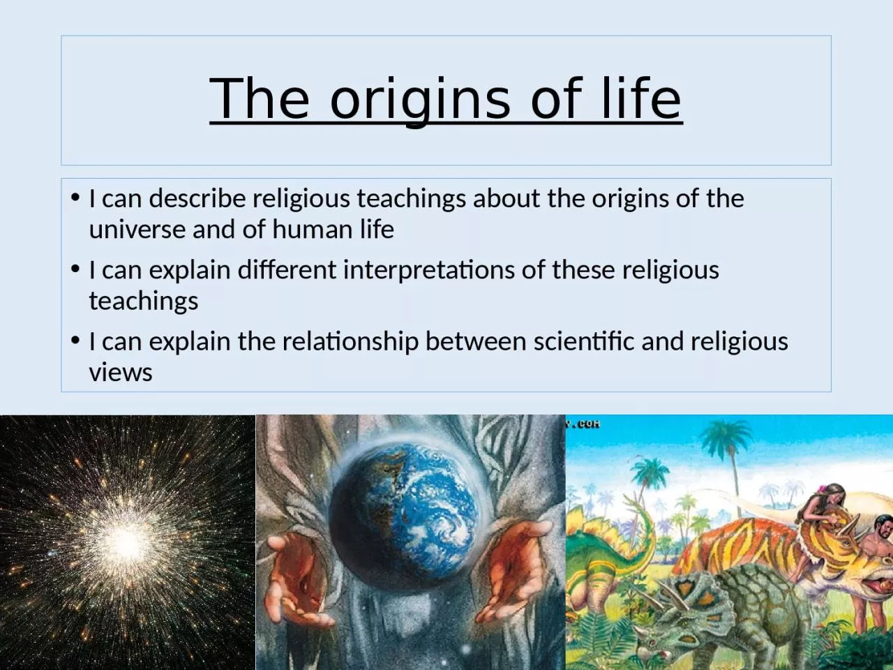 PPT-The origins of life I can