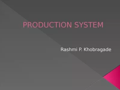 PRODUCTION SYSTEM Rashmi