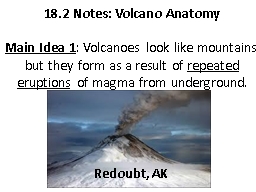 18.2 Notes: Volcano Anatomy