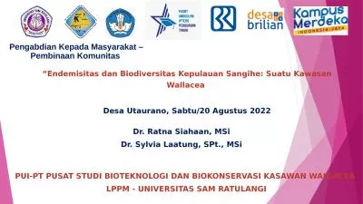 “ Endemisitas  dan  Biodiversitas