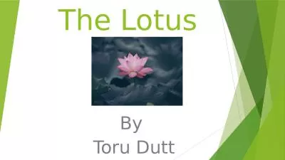 The Lotus  By  Toru Dutt