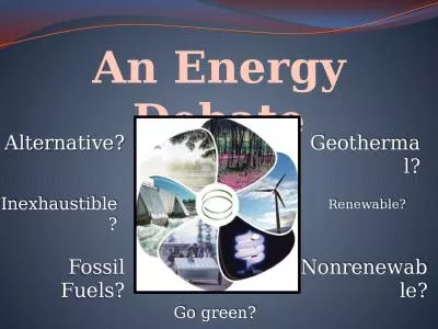 Alternative? An Energy Debate