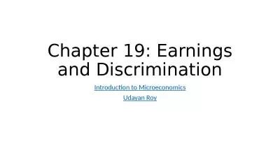 Chapter 19:  Earnings and