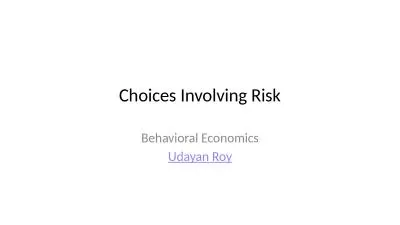 Choices Involving  R isk