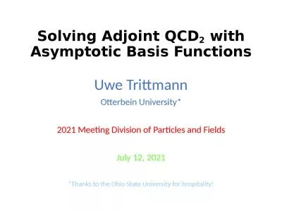 Solving Adjoint QCD 2  with Asymptotic Basis Functions