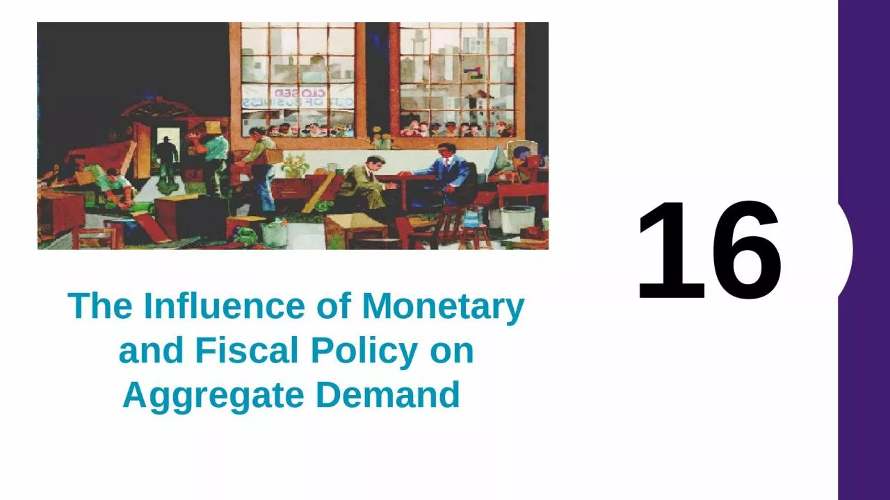 PPT-16 The Influence of Monetary and Fiscal Policy on Aggregate Demand