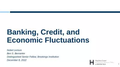 Banking, Credit, and  Economic Fluctuations